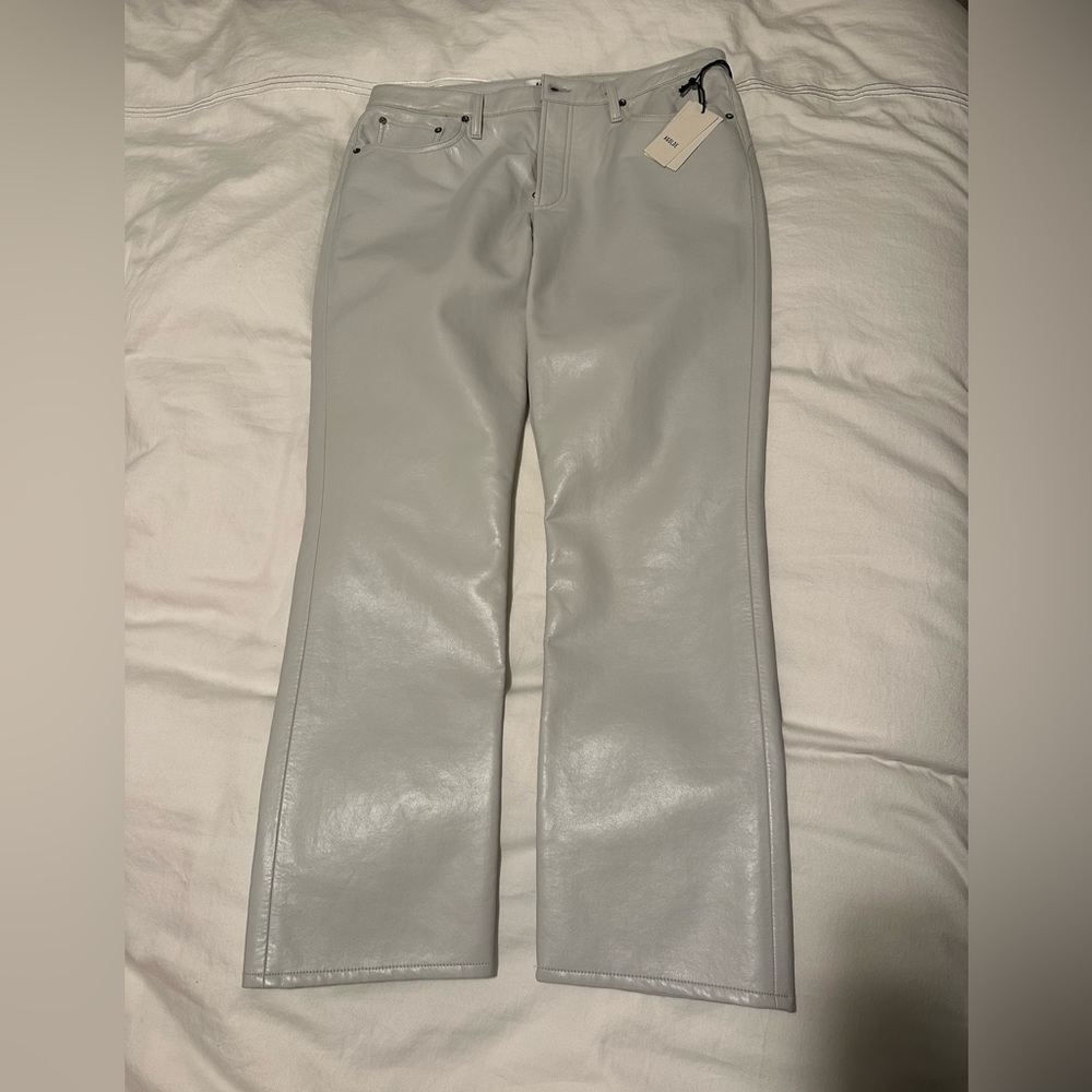NWT - AGOLDE Recycled Leather Low Rise Pant - Sz 32